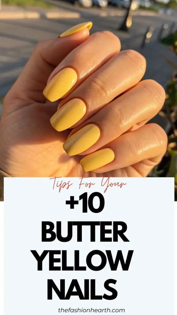 Butter Yellow Nails