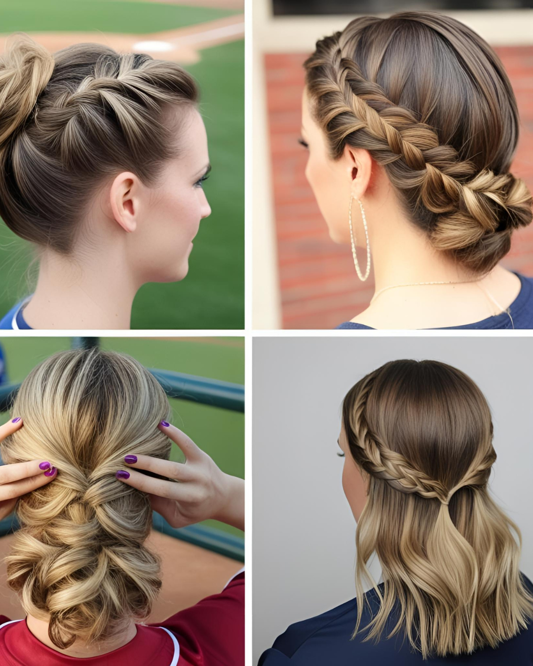 Baseball Game Hairstyles