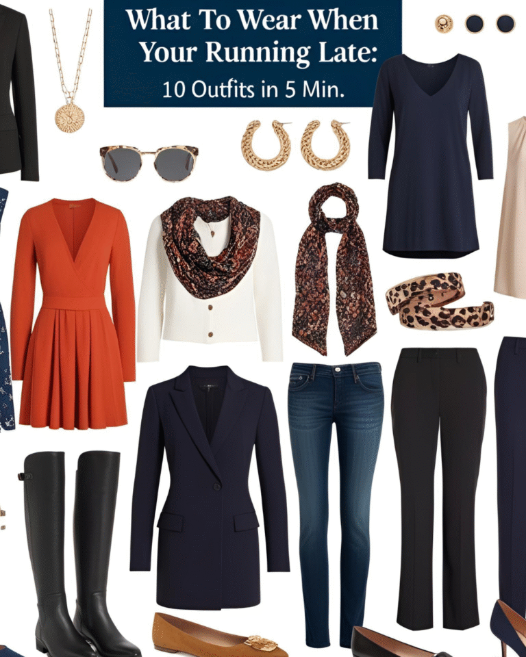 What To Wear When Your Running Late
