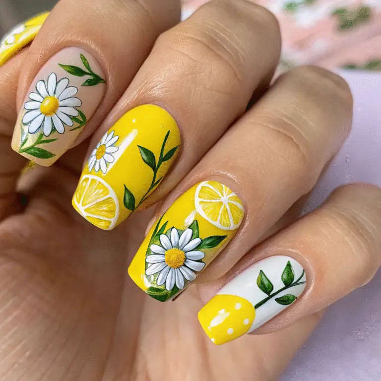 Lemon Nails Designs