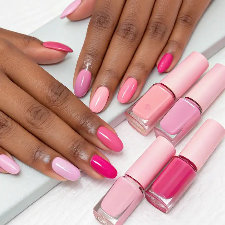 Pink Summer Nails