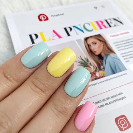 Plain Summer Nails