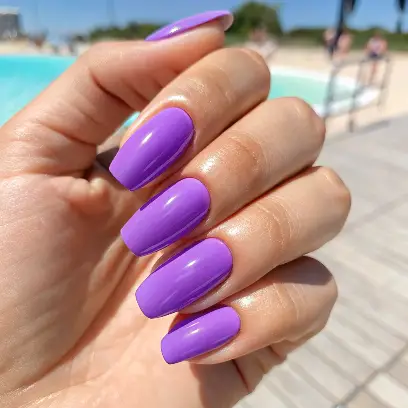 Purple Summer Nails