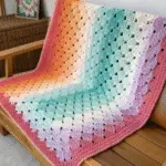 12 Crochet Modern Granny-Square Blankets Ideas